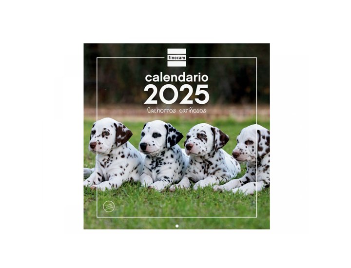 CALENDARIO DE PARED 300X300 MM FINOCAM PERROS CACHORROS
