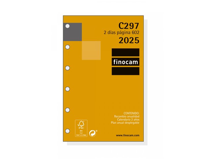 RECAMBIO AGENDA FINOCAM 602 AO 2 DIA/PAGINA