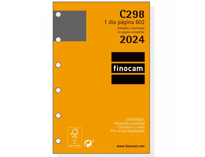 RECAMBIO AGENDA  602 AO 1 DIA/PAGINA