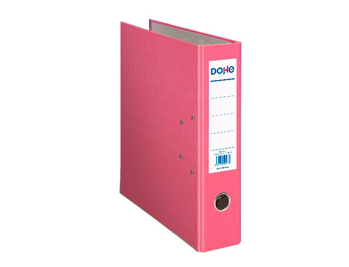 ARCHIVADOR GOVEZRADO TELA FOLIO 70MM ROSA