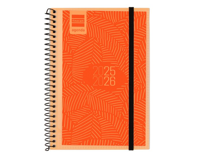 AGENDA ESCOLAR ESPIRAL 094X171 MM Semana Vista FINOCAM ESPIR COLORES SURTIDOS
