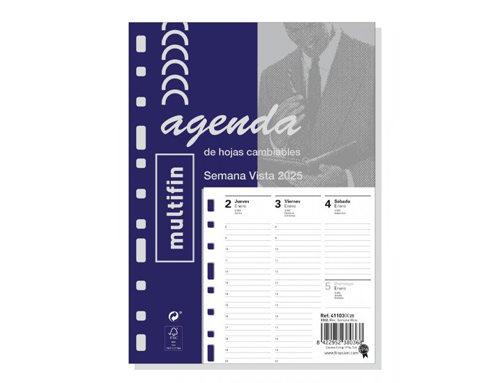 RECAMBIO AGENDA FINOCAM 3002 AO SEMANA/VISTA
