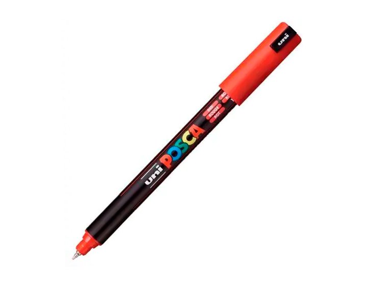 ROTULADOR UNI BALL POSCA FINO 0.7 MM ROJO