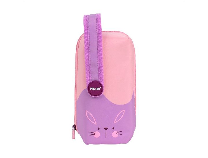 PLUMIER MULTIPENCIL CASE 4 PORTATODO MILANS MILAN FUN ANIMALS VIOLETA