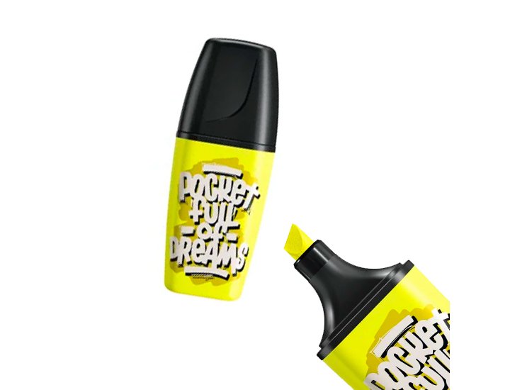 ROTULADOR FLUOR STABILO BOSSMINI BY SNOOZE ONE AMARILLO POCKET F
