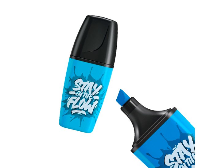 ROTULADOR FLUOR STABILO BOSSMINI BY SNOOZE ONE AZUL STAY IN THE