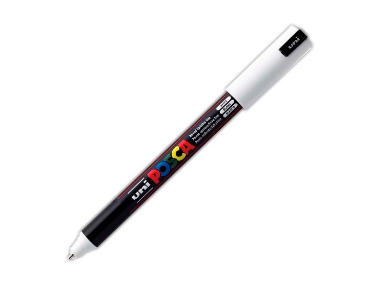 ROTULADOR UNI BALL POSCA FINO 0.7 MM BLANCO