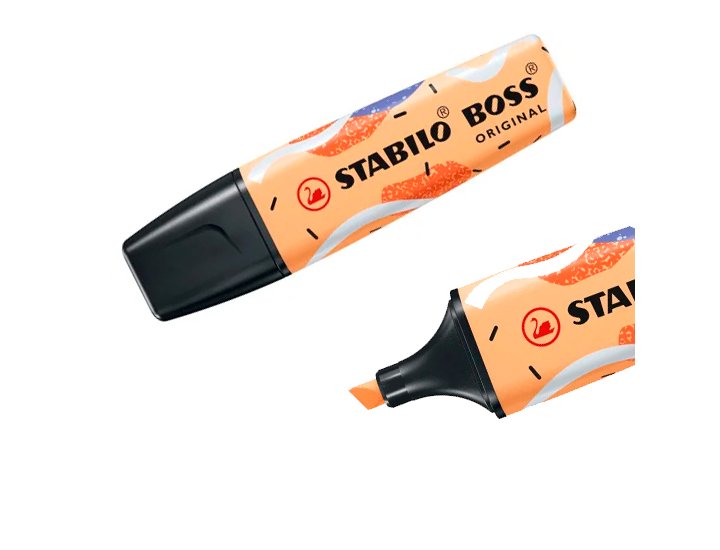 ROTULADOR FLUOR STABILOBOSS ORIGINAL DE JU SCHNEE NARANJA PALIDO