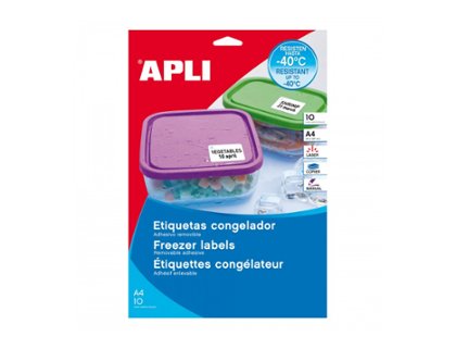 ETIQUETAS LASER APLI CONGELADOS 63,5X33,9 MM PACK 10 HOJAS