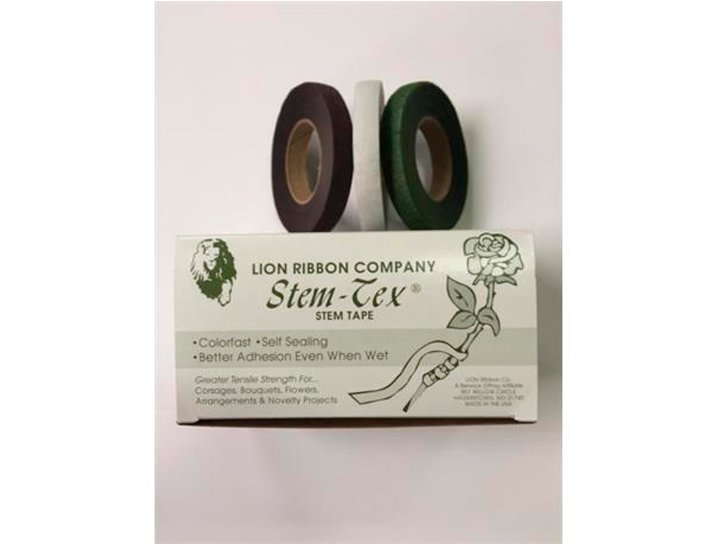 CINTA FLORAL TAPE ESTRECHA 13MMX25Metros VERDE MUSGO