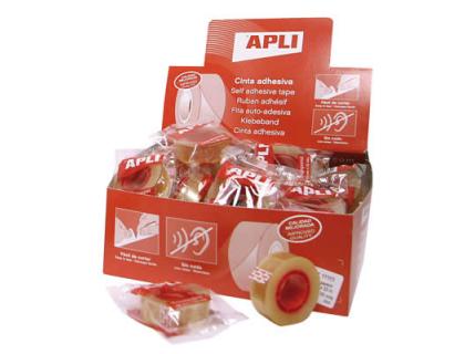 CINTA ADHESIVA 19mmX33m TRANSPARENTE APLI
