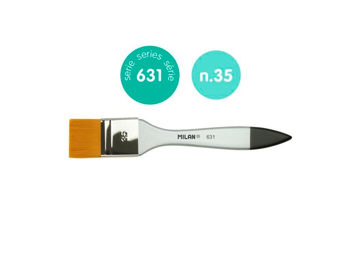 PINCEL PALETINA PURA CERDA N 2 35mm MILAN