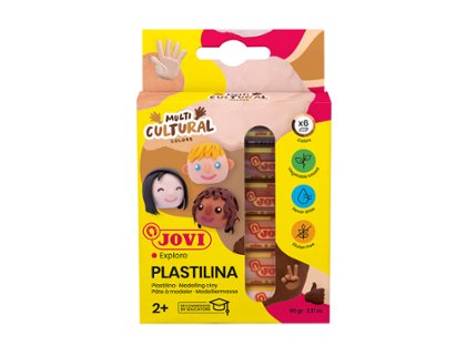 PLASTILINA JOVI ESTUCHE 6 COLORES MULTICULTURAL