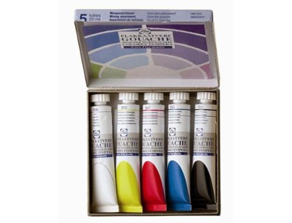 TEMPERA TALENS 22cc PACK 5 COLORES PRIMARIOS