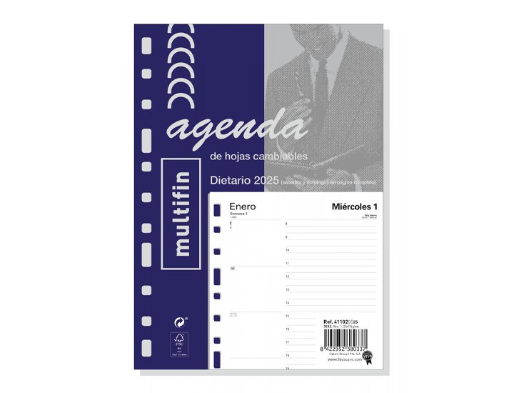 RECAMBIO AGENDA FINOCAM 3002 AO 1 DIA/PAGINA