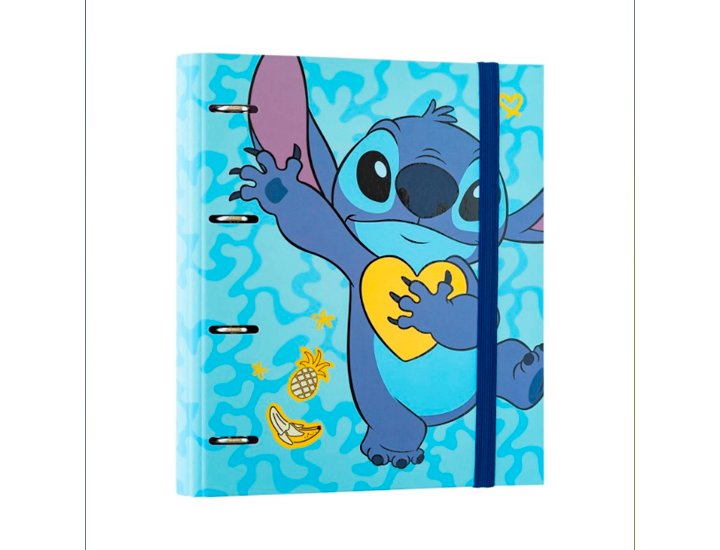 CARPETA 4 ANILLAS DISNEY STITCH TROPICAL