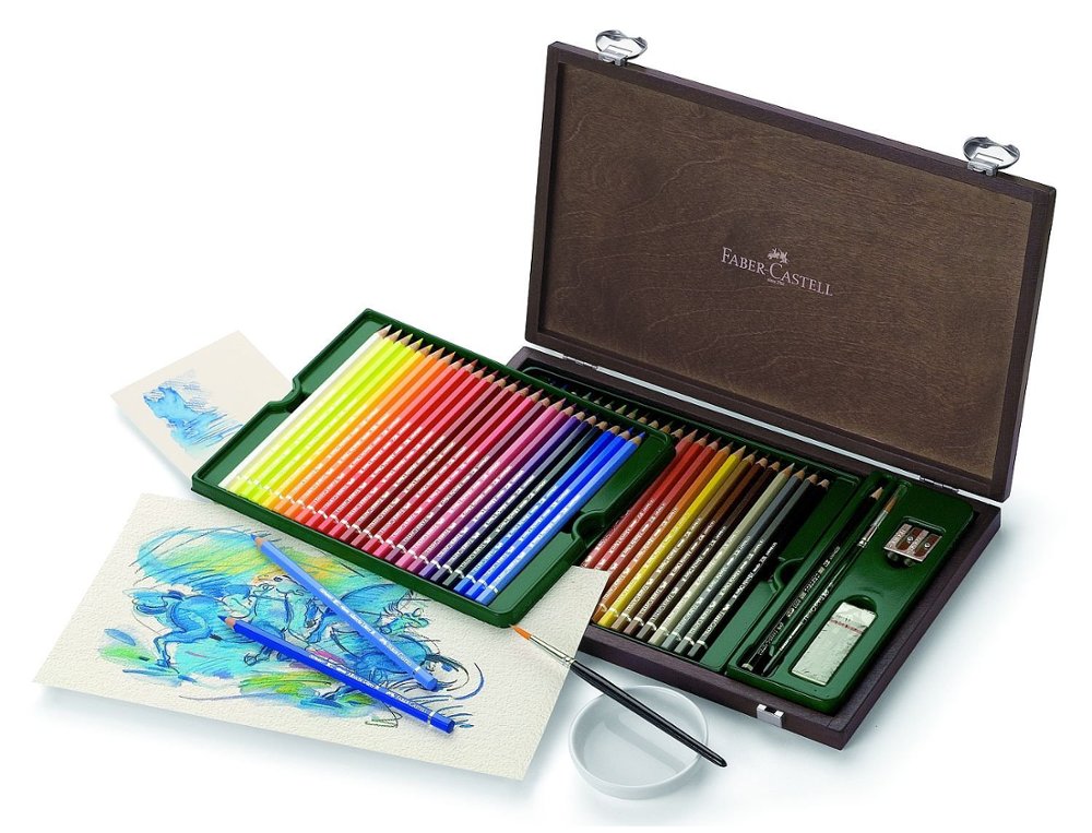 LAPIZ FABER CASTELL ALBRECHT DURER CAJA MADERA 48 COLORES
