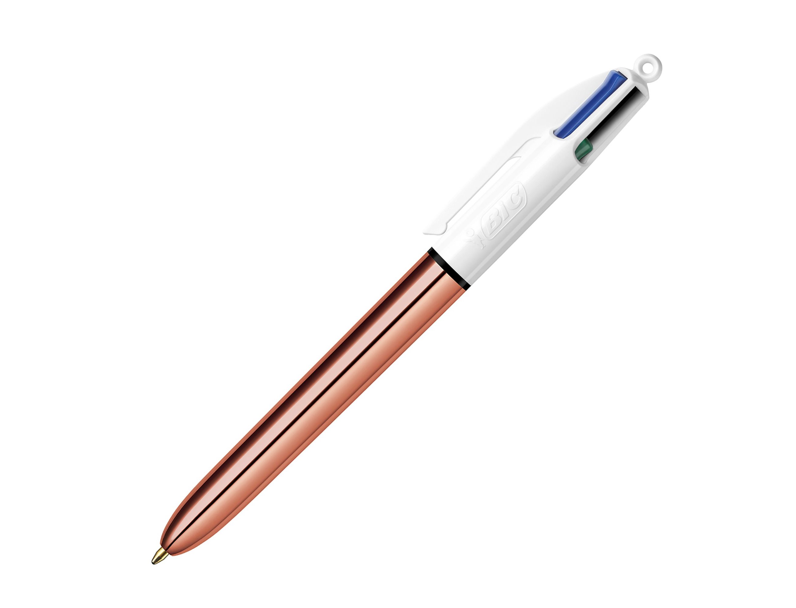 BOLIGRAFO BIC CUATRO COLORES ORO ROSA