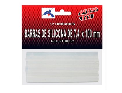 PEGAMENTO SILICONA CALIENTE GOMA EVA BARRAS RECAMBIO PACK 12 Unidades