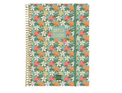 AGENDA 18 MESES ESPIRAL 155X212 MM Semana Vista FINOCAM DAISY