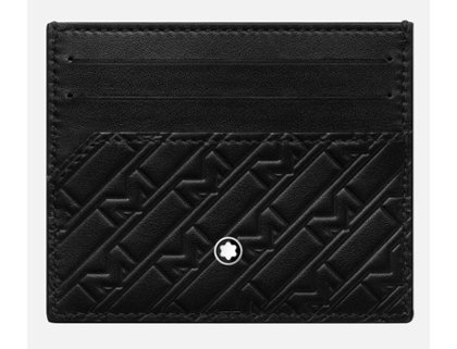 CARTERA MONTBLANC M GRAM BILLETERO + 6 TARJETAS + BOLSILLO EXT NEGR