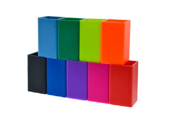 PORTALAPICES SILICONA CUADRADRADO OFFICE BOX COLORLINE COLORES SURTIDOS