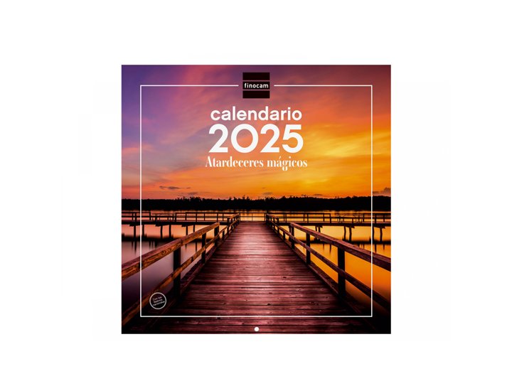 CALENDARIO DE PARED 300X300 MM FINOCAM ATARDECERES MAGICOS