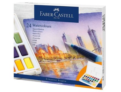 ACUARELA FABER CREATIVE STUDIO CAJA 24 COLORES