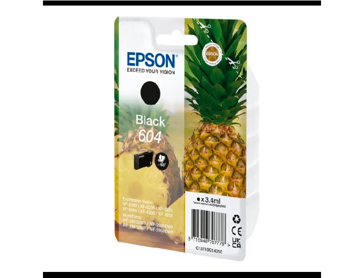 CARTUCHO DE TINTA ORIGINAL EPSON 604 NEGRO