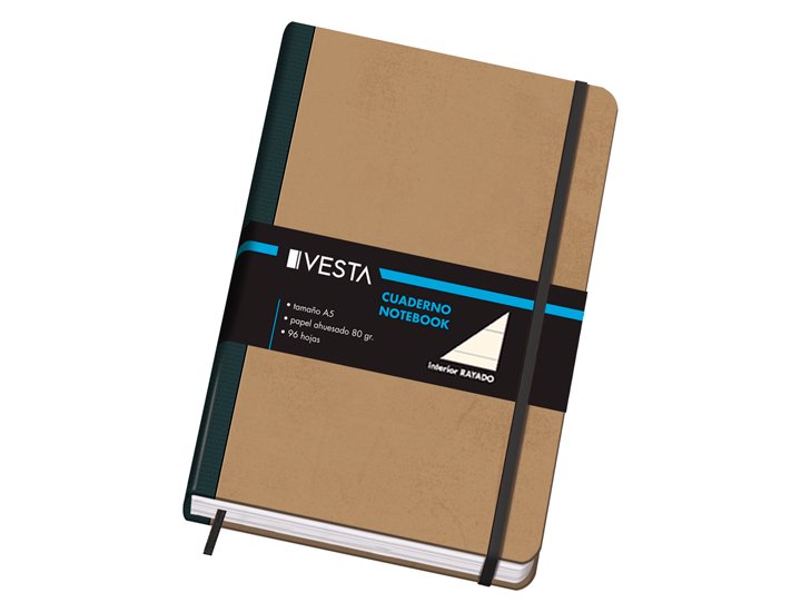 CUADERNO CARTONE DOHE DINA5 96 HOJAS 80 GRAMOS RAYADO