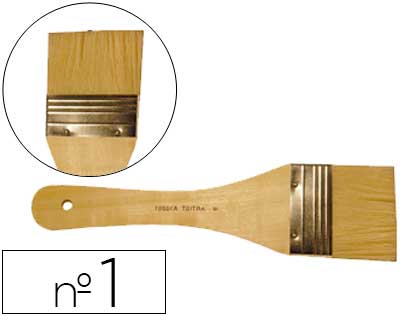 PINCEL PALETINA PURA CERDA N 1 25mm MILAN