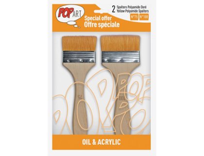 PINCEL PEBEO ACRYLIC and DECO SET 2 PALETINAS GRANDES