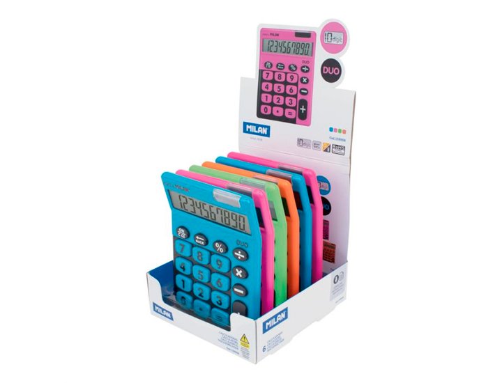 CALCULADORA SOBREMESA 10 DIGITOS MILAN DUO COLORES SURTIDOS