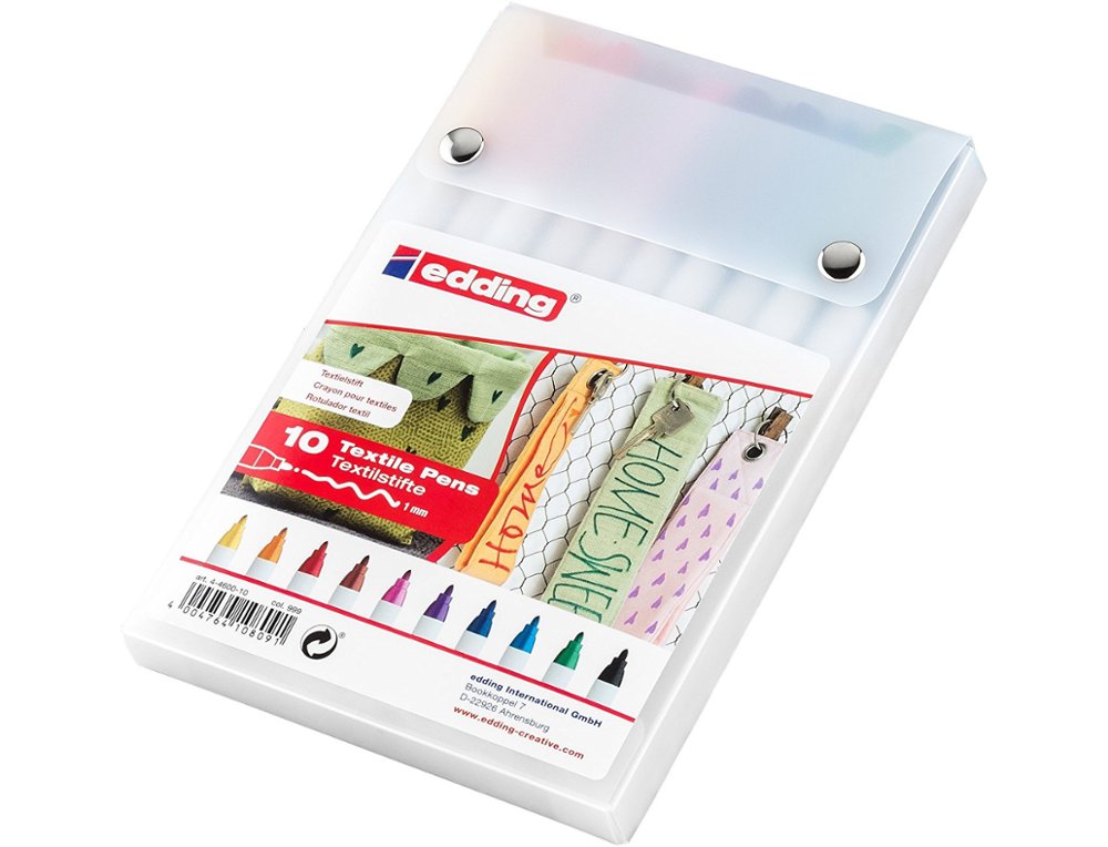 ROTULADOR EDDING N  4600 TELA ESTUCHE 10 Colores
