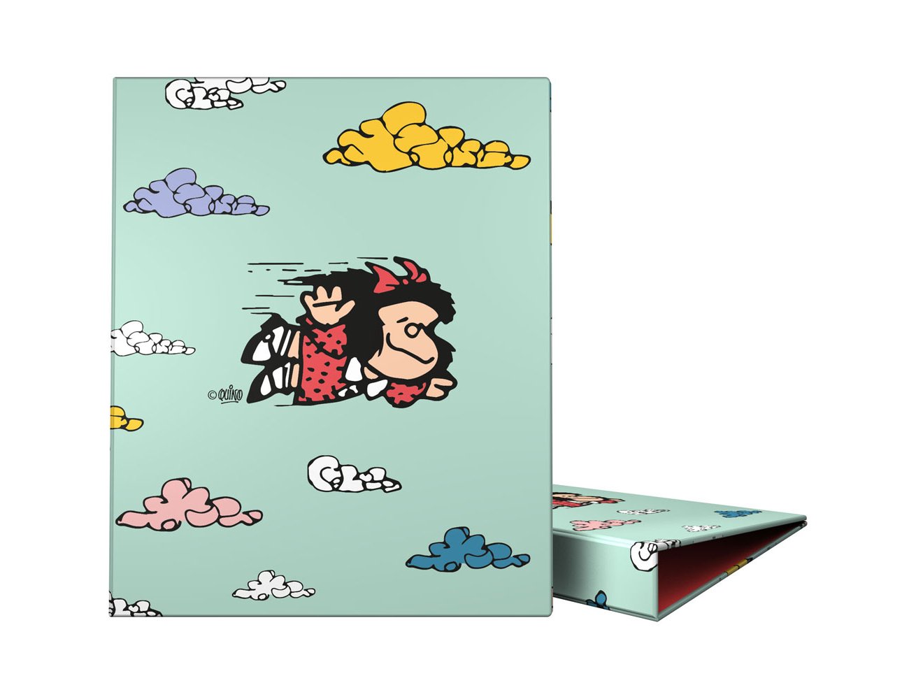 CARPETA 4 ANILLAS 25MM DINA4 CARTON FORRADO MAFALDA VOLADORA
