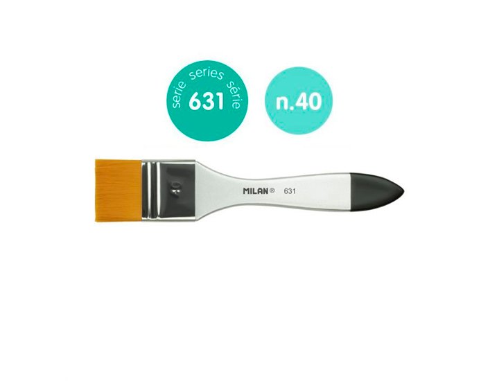 PINCEL PALETINA PURA CERDA N 3 40mm MILAN