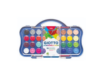 ACUARELA CAJA GIOTTO 36 COLORES 23MM+2Pinceles