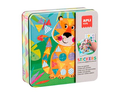 JUEGO EDUCATIVO APLI PEGATINAS TIGER GOMETS