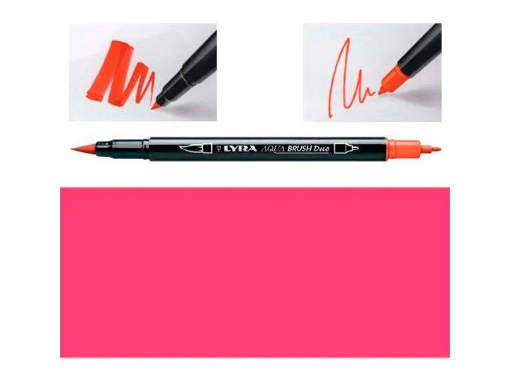 ROTULADOR DUAL BRUSHPEN LYRA CARMIN CLARO