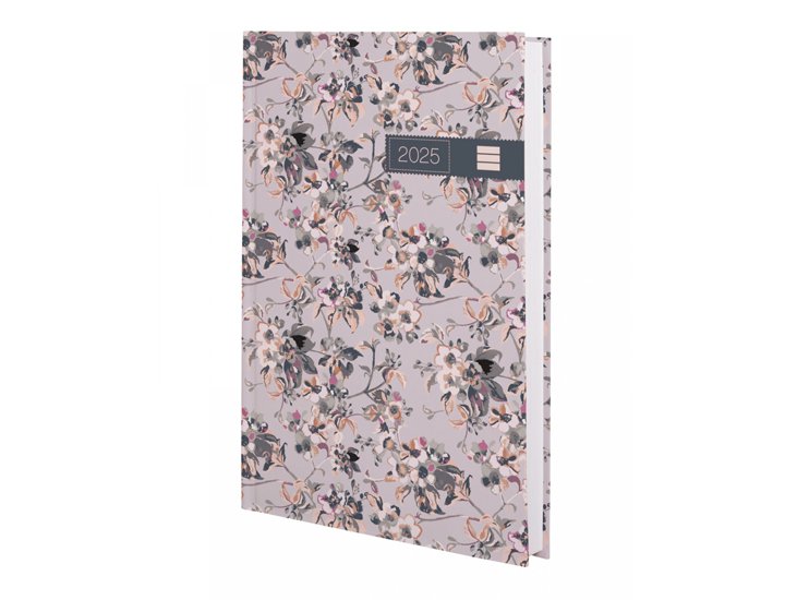 AGENDA ANUAL ENCUADERNADA 140X204 MM DIA PAGINA FINOCAM PORTO DESIGN MALVA