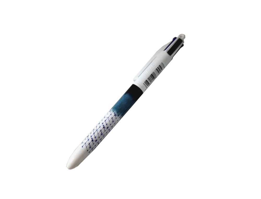BOLIGRAFO BIC CUATRO COLORES BEBLUE DECORADO AZUL