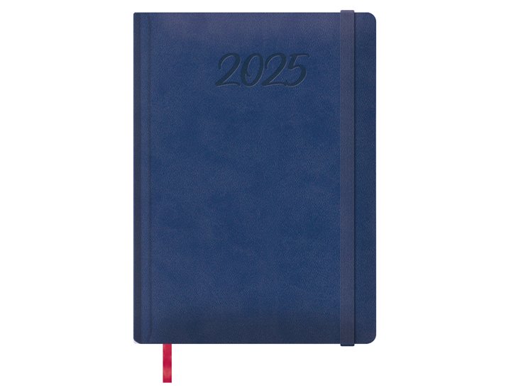 AGENDA ANUAL ENCUADERNADA 170X240 MM DIA PAGINA DOHE MANAOS AZUL
