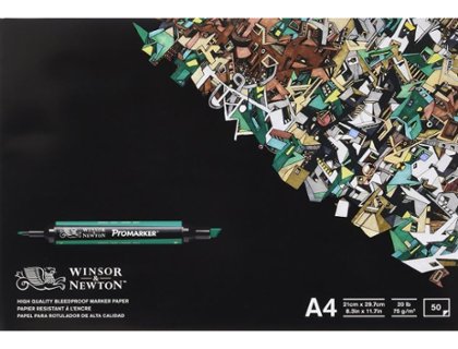 BLOC DE DIBUJO BRUSHMARKER BLEEDPROOF 50 HOJAS 70 Gramos 210X297MM