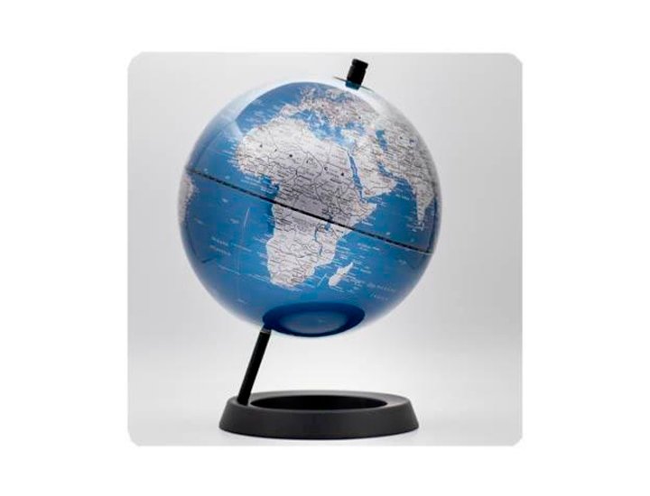 ESFERA GEOGRAFICA DECO PREMIUM 20CMS AZUL