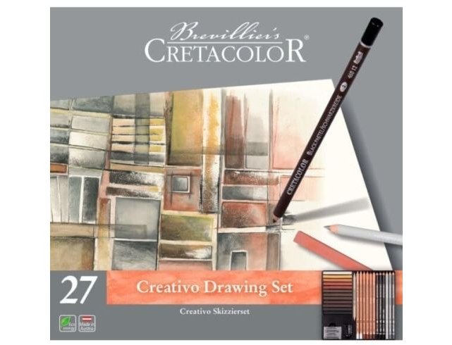 LAPIZ CRETACOLOR CAJA METAL ARTINO TECNICAS MIXTAS CREATIVAS