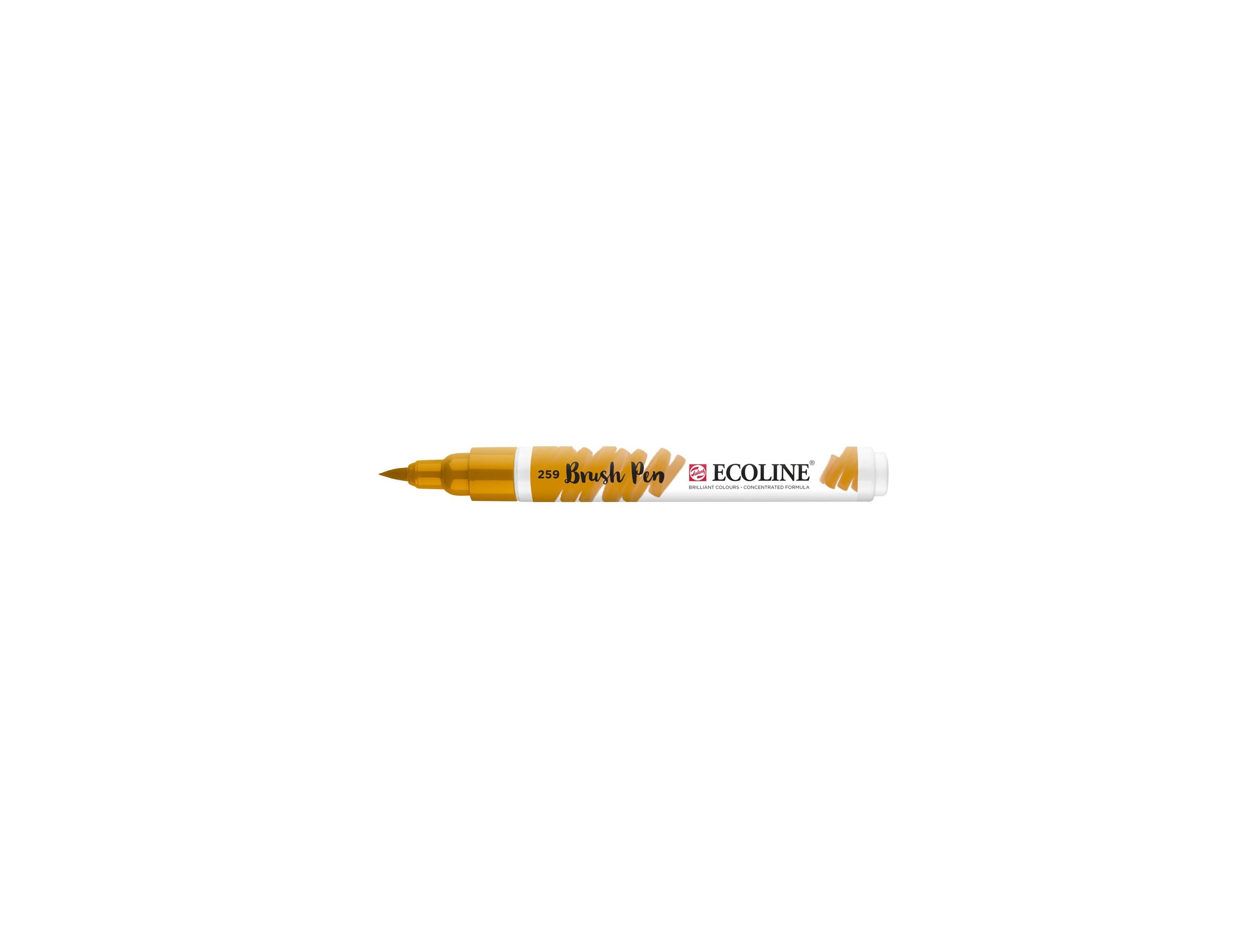 ROTULADOR BRUSH PEN TALENS ECOLINE ACUARELA AMARILLO ARENA