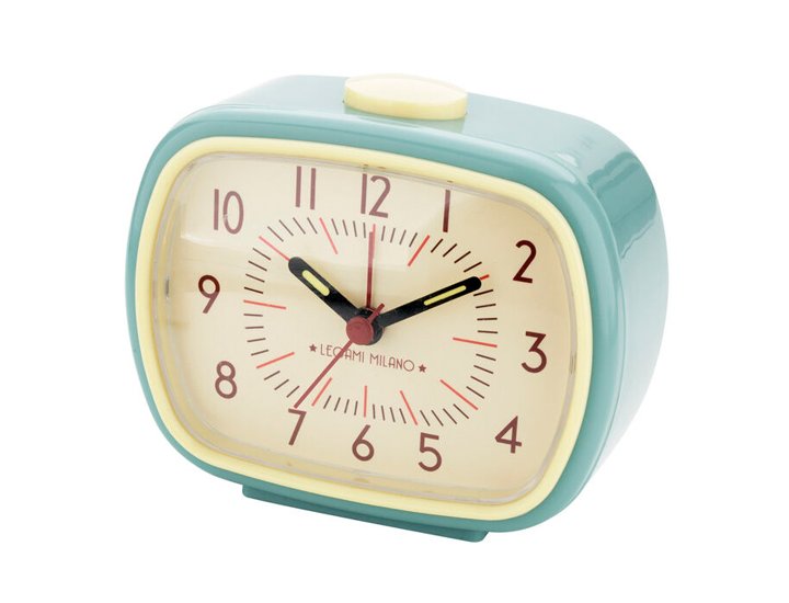 RELOJ DESPERTADOR RETRO CELESTE LEGAMI