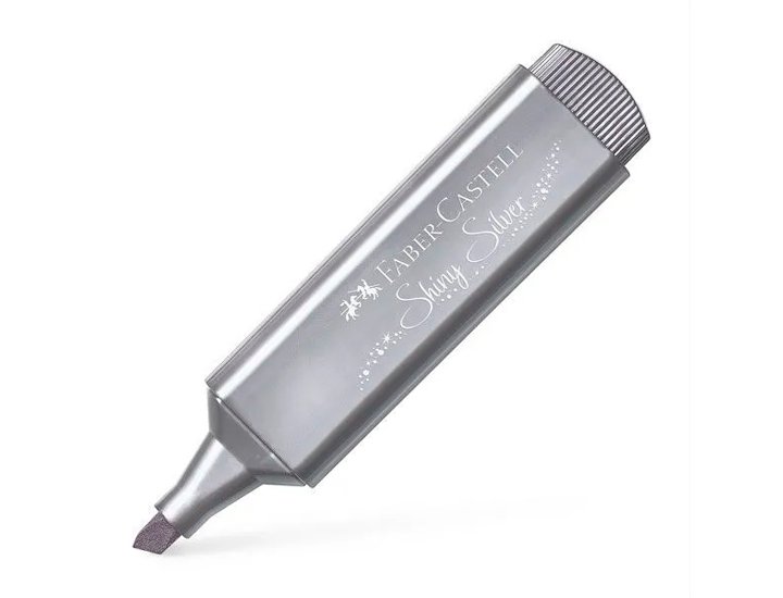ROTULADOR FLUOR FABER CASTELL TEXTLINER 46 METALLIC PLATA