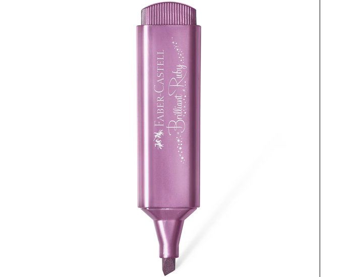 ROTULADOR FLUOR FABER CASTELL TEXTLINER 46 METALLIC RUBI