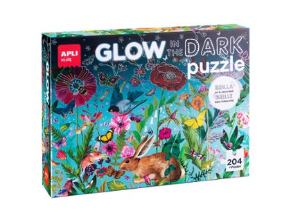 JUEGO EDUCATIVO APLI PUZLE 240 PIEZAS FLUORESCENTE GLOW IN THE DARK FLORES